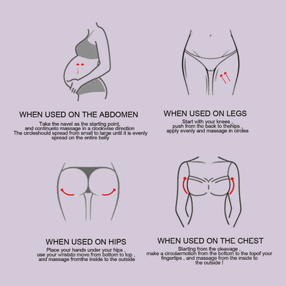 Remove Pregnancy Stretch Marks Cream Improves Elasticity Fade Growth Lines Smoothing Nourishing Moisturizing Firming Skin Care